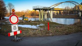 Foto: Starý most Kapitána Bartoše nahradí dočasný, než bude postaven nový
