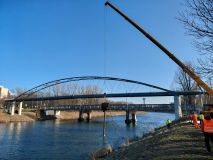 Foto: Starý most Kapitána Bartoše nahradí dočasný, než bude postaven nový