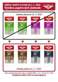 Od dubna si za jízdu městskou hromadnou dopravou v Pardubicích připlatíme