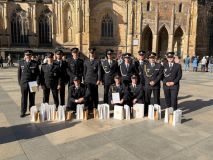 Prezident Petr Pavel ocenil hasiče, policisty a záchranáře za za mimořádně náročný zásah z loňského 5. června v Pardubicích