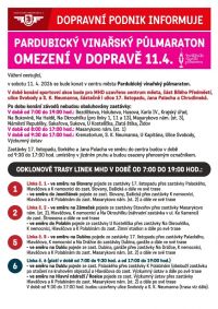 Sobota přinese velké komplikace v dopravě díky souběhu dvou sportovních akcí