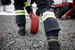 Za tuto nehodu mohlo špatné počasí, hasiči tentokrát trénovali v areálu Parama