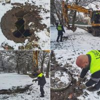 Kanál u školky neměl víko, zjistili strážníci, pomohli pracovníci z nedaleké stavby