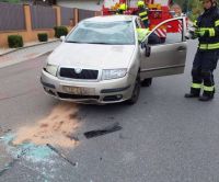 V Jankovicích se střetla dvě auta, jedno skončilo na střeše
