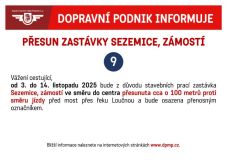 Prodej parkovacích oprávnění na nové adrese. Přesouvá se i zastávka, na určitý čas