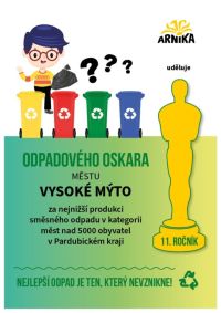 Vysoké Mýto získalo Odpadového Oskara