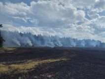 Lis na balíky způsobil požár na čtyřech hektarech půdy