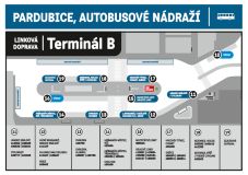 Od neděle autobusy linkové dopravy v Pardubicích začnou využívat nový Terminál B u hlavního nádraží