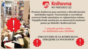 Dnes do knihovny na Dubině nechoďte, kvůli havárii je uzavřena