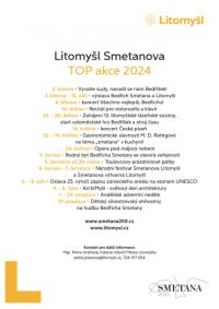 Celý rok si lidé v Litomyšli budou připomínat výročí dvě stě let od narození Bedřicha Smetany. Tady je přehled top akcí akcí