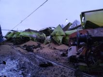 Foto: Dva nákladní vlaky se srazily na nádraží v České Třebové, třicetiletý strojvedoucí byl se zraněním převezen do nemocnice