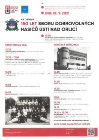 Dobrovolní hasiči Ústí nad Orlicí budou slavit 150. výročí své existence, veřejnost čeká bohatý program