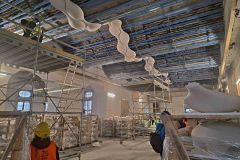 V reprezentativním sále pardubického zámku se rýsuje unikátní vlnitý strop