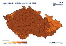 Aktivita klíšťat v přírodě stoupá, a pylový semafor bude o víkendu téměř na nejvyšší úrovni