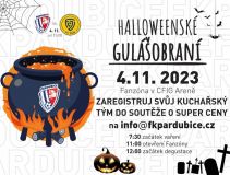 Zápas FK Pardubice versus FC Zlín bude netradiční, kromě fotbalistů se utkají i týmy o nejlepší halloweenský guláš