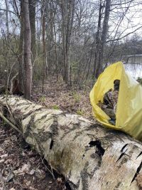 V Pohádkové zahradě jaro zahájili úklidem svého okolí. Z přírody odnesli kila plastu, plechovek, ale i injekční stříkačky