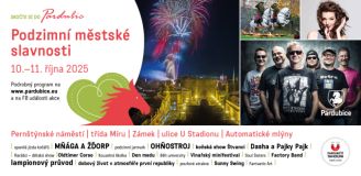 Podzimní městské slavnosti nabídnou ve dvou dnech na několika místech v Pardubicích pestrý program