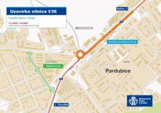 V Pardubicích byla zahájena oprava důležitého úseku města. Probíhat bude ve dne i v noci