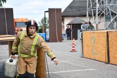 Foto: Hasiči prověřili svoji zdatnost na soutěži v náročných disciplínách TFA na Ohnivé rozhledně na Andrlově Chlumu