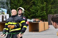 Foto: Hasiči prověřili svoji zdatnost na soutěži v náročných disciplínách TFA na Ohnivé rozhledně na Andrlově Chlumu
