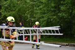Foto: Hasiči prověřili svoji zdatnost na soutěži v náročných disciplínách TFA na Ohnivé rozhledně na Andrlově Chlumu