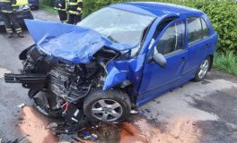 Čtyři lidé utrpěli zranění při střetu dvou osobních aut v Mokré Lhotě u Nových Hradů