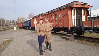 Legionářský vlak na cestách po Česku, další zastávkou jsou Svitavy