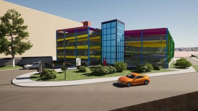 Nový parkovací dům vznikne přímo v areálu nemocnice, na místě původního heliportu