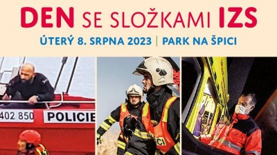 Hasiči, záchranáři i policisté se dnes sejdou v parku Na Špici, dětem zde představí svou práci