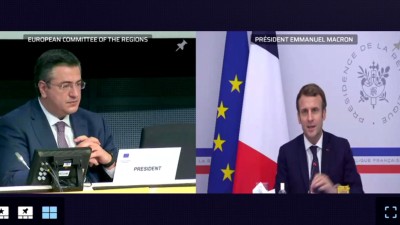 Prezident Macron bude předsedat EU. O svých prioritách informoval na Výboru regionů v Bruselu, byl u toho i náměstek hejtmana Pardubického kraje