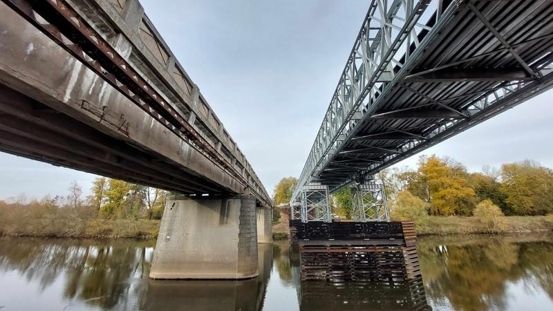 Mostní provizorium Řečany nad Labem foto zdroj Pardubický kraj