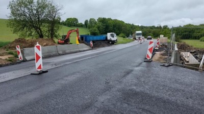 Oprava propustku za Opatovem vrcholí, skončí kyvadlový provoz