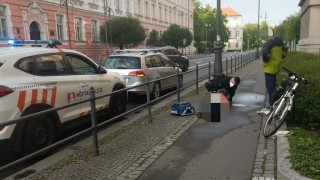 Muž se zranil při pádu na kole. Foto: MP Pardubice