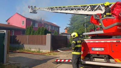 V Ohrazenicích došlo k požáru finských domků