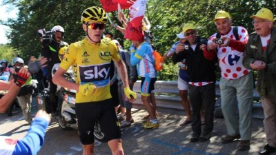 Čtyřnásobný vítěz Tour de France Chris Froome dorazí na Czech Tour do Moravské Třebové