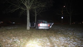 Vypila dva litry piva a usedla za volant. Zastavil jí strom