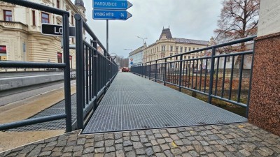 Lávka v Chrudimi je znovu otevřena