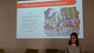 Pardubice - město sportu budou mít svou Sportovní naučnou stezku, autorkou je čtrnáctiletá slečna