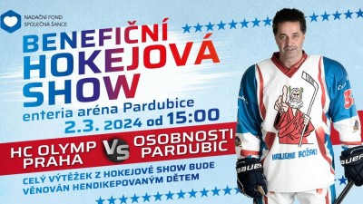 Benefiční hokejová show do Pardubic dovede známé tváře