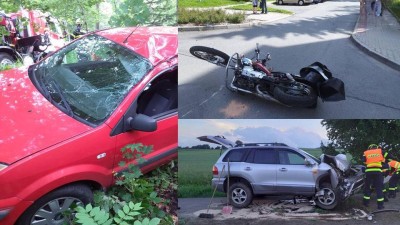 Na třech místech se bouralo a ve všech případech se přitom lidé zranili