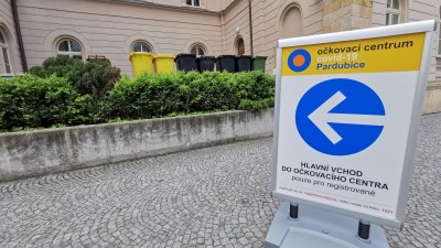 Očkovací centrum v Pardubicích. Foto: Oldřich Hájek