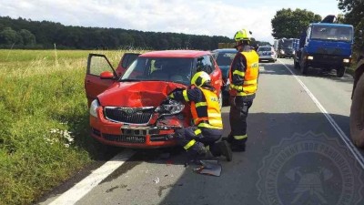 Obrazem: Ani první školní den se neobešel bez dopravních nehod