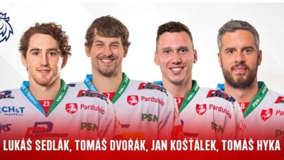 Českou hokejovou reprezentaci posílí před mistrovstvím světa čtveřice Pardubáků