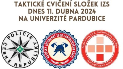 Pozor, dnes od jedenácti hodin proběhne v areálu Univerzity Pardubice cvičení složek IZS