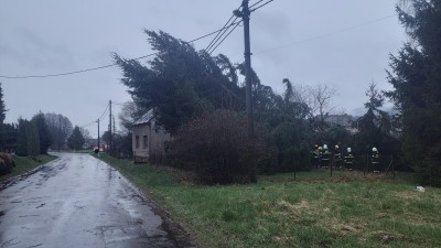 Popadané stromy, utržené střechy, a škody na majetku. Silný vítr dal hasičům v našem kraji zabrat